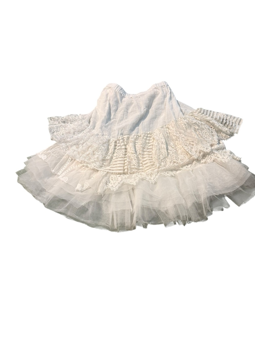 White vintage, cottagecore skirt, X LARGE - Picture 8 of 8